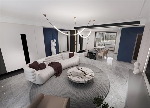 中?！ぞ砰?43平米簡(jiǎn)約輕法式風(fēng)效果圖