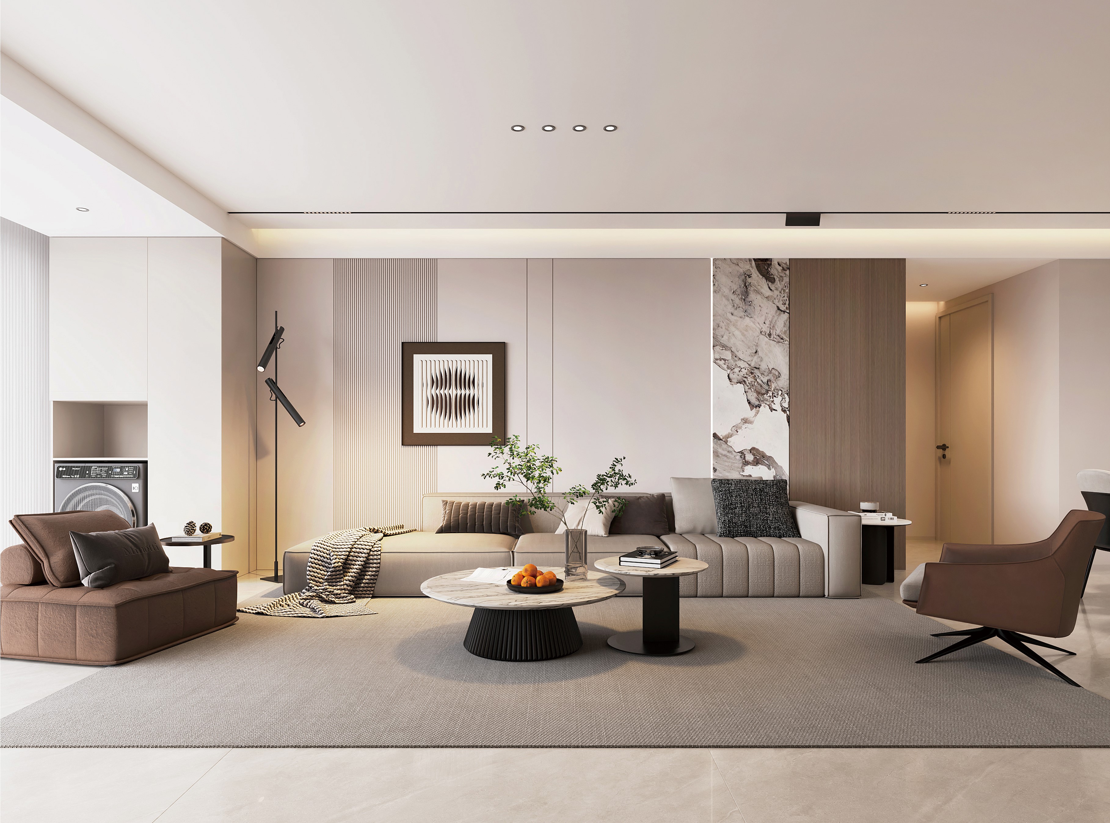 中房花語軒 | 超有腔調(diào)的137㎡現(xiàn)代風(fēng)，審美無敵了！