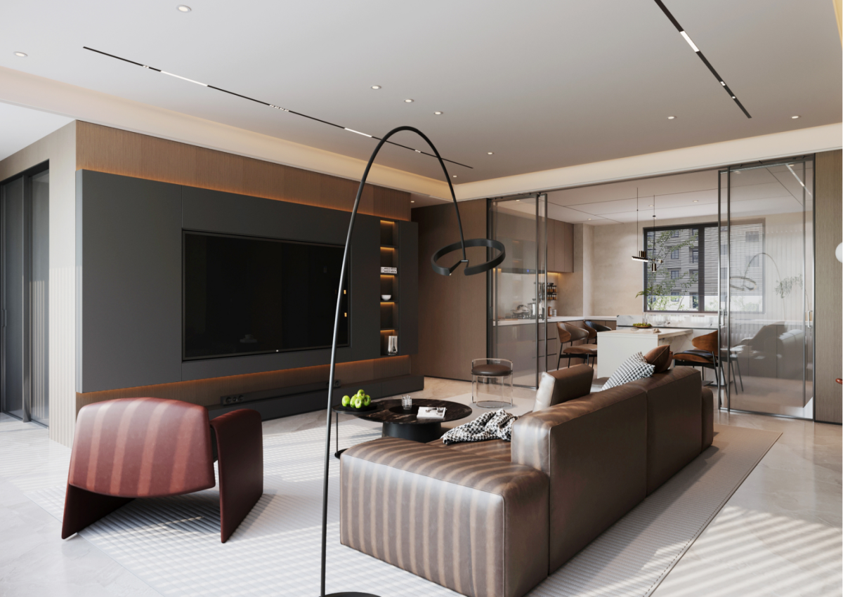 星耀閱海169㎡ | 驚艷！黑棕色系的意式極簡(jiǎn)不顯壓抑反而通透敞亮？！