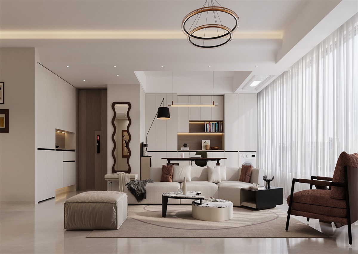 中海尚學(xué)府135㎡ | 為什么都喜歡奶油風(fēng)？看完她家我知道了