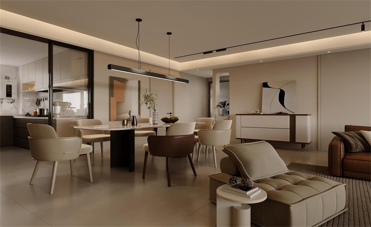 中海華樾 | 現(xiàn)在裝修都內(nèi)卷成這樣了？！從玄關(guān)就開始美哭的143㎡現(xiàn)代風(fēng)