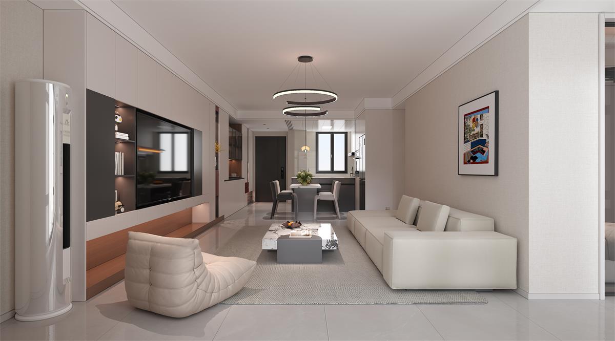 星耀閱海 |123㎡小三居極限改造！整墻收納柜+開放式餐廚，空間翻倍還顯大！