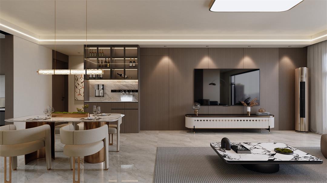 中海觀園132㎡ | 拯救審美疲勞！暖棕意式風(fēng)的家，溫暖又松弛