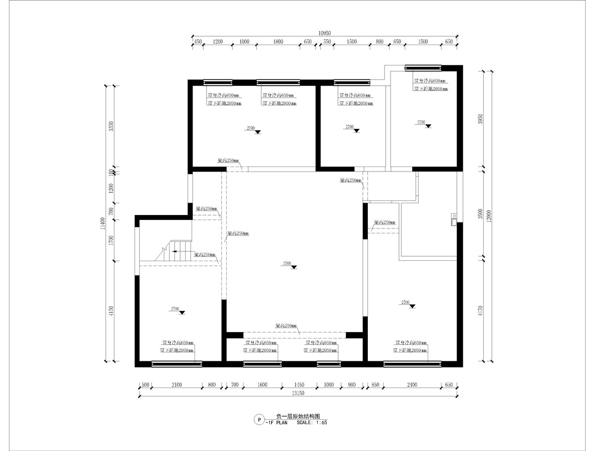 負一層原始結(jié)構(gòu)圖